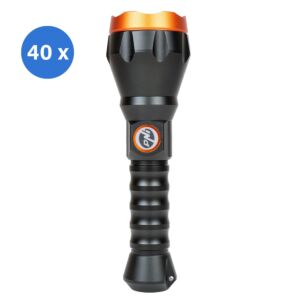Schachtel mit 40 PNI Adventure F550 Kristall-LED-Taschenlampen