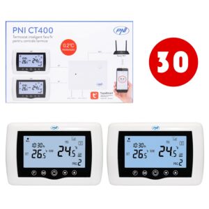 Bax mit 30 Stück PNI CT400 drahtlosen Smart-Thermostaten
