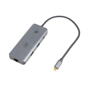 Multiport-Adapter PNI MP15S: USB-C auf HDMI, 2 x USB 3.0, SD/TF, RJ45, USB-C PD