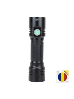 PNI Adventure F200 Aluminium-Doppeltaschenlampen-Set mit LED, 4000-mAh-Akku und Klebefahne inklusive