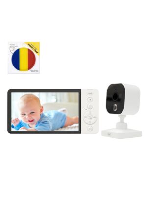 Videopaket Babyphone PNI BM500 Bildschirm 5 Zoll Wireless 2,4 GHz und Sticky Pad Flag