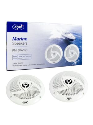 Koaxiallautsprecher für Boote PNI BTA650, 120 W, 16,5 cm, 2er-Set