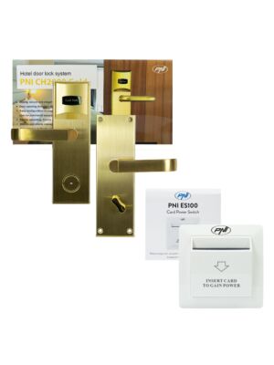 Yala Hotel Zutrittskontrollpaket PNI CH2000L Gold und PNI ES100 Kartenschalter