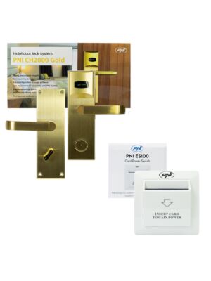 Yala Hotel Zutrittskontrollpaket PNI CH2000R Gold und PNI ES100 Kartenschalter