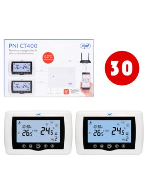Bax mit 30 Stück PNI CT400 drahtlosen Smart-Thermostaten