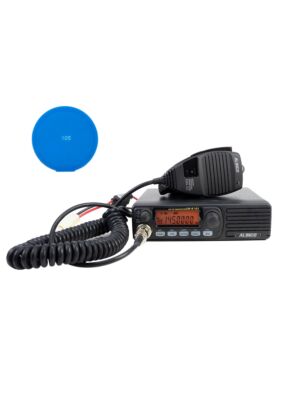 UKW-Radiosender-Kit PNI Alinco DR-B185HE 144-145,955 MHz, 500 Kanäle, DMTF, Scan, 12 V + Geschenk-Klebepad Blau
