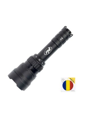 PNI Adventure F300 LED-Taschenlampenpaket in 3 Farben: weiß, rot, grün, maximal 10W, IPX6 + Sticky Pad-Flagge