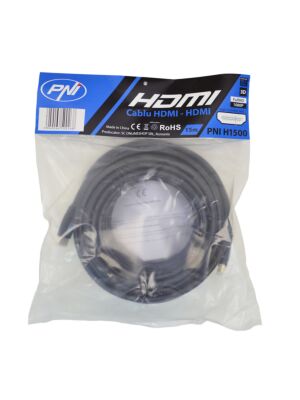 HDMI-Kabel PNI H1500 High-Speed 1,4 V, steckbar, Ethernet, vergoldet, 15 m