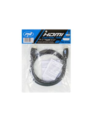 HDMI-Kabel PNI H150 High-Speed 1,4 V, steckbar, Ethernet, vergoldet, 1,5 m