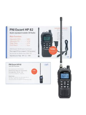 Tragbares CB-Funkgerät PNI Escort HP 82 ohne Ladegerät, Multistandard, 4 W, 12 V, AM/FM, NRC, Dual Watch, Roger Beep
