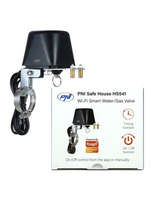 Intelligentes Ventil PNI Safe House HS541 mit WLAN, zum Abschalten der Wasser-/Gasversorgung über das Internet, kompatibel mit 