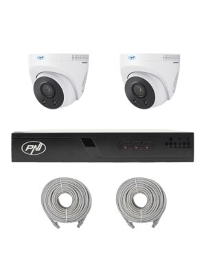Videoüberwachungspaket mit 2 Kameras und 20 Meter Kabeln inklusive
