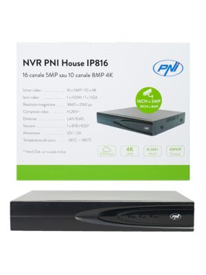 NVR PNI House IP16A2 mit 16 Kanälen IP 4K