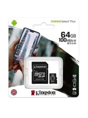 MicroSD Canvas Select Plus-Speicherkarte, 64 GB, 100 MB / s, mit Adapter
