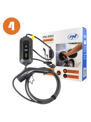 Box mit 4 Stück PNI KW3 tragbaren Ladegeräten
