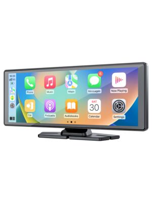 Automonitor - PNI L1026 10,26 Zoll, kabelloses Carplay, Navigation, Musik, Freisprecheinrichtung, Bluetooth, FM-Sender