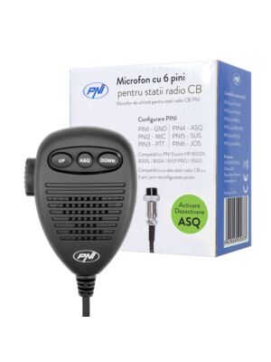 6-poliges Mikrofon für HP 8000L / 8001L / 8024/9001 PRO / 9500/8900 PNI Escort Radiosender radio