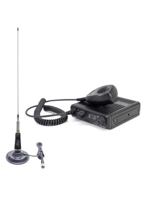 Autoradiosender mit einem Kanal und CB-Antenne