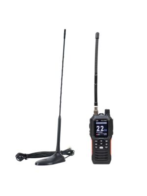 Tragbares CB-Funkgerät PNI Escort HP 102, Multistandard, 4 W, 12–24 V, AM/FM, mit CB-Antenne PNI Extra 45 und Magnet