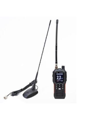 PNI Escort HP 102 Multi-Standard tragbare CB-Radiostation, 4W, 12V-24V, AM-FM mit PNI Extra 48 CB-Antenne mit Magnet