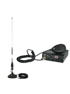 Kit CB-Radio PNI ESCORT CB 8024 ASQ + Antenne CB PNI S75 mit Magnet