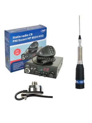 CBR CBI-Station CBI ESCORT CB 8024 ASQ + CB PNI ML160-Antenne mit T941-Unterstützung