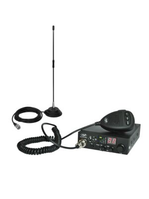 CB PNI ESCORT HP 8024 ASQ-Radiosender-Kit + CB PNI Extra 40-Antenne