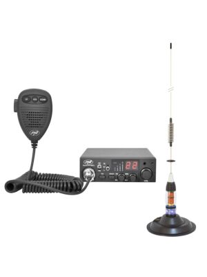 CB-Radiosenderpaket PNI Escort HP 8001L ASQ + HS81L-Kopfhörer + CB-Antenne PNI ML70 mit Magnet enthalten