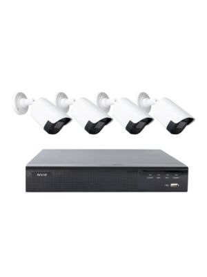PNI House IPMAX POE22S Videoüberwachungsset, NVR und 4 Bullet-Kameras mit 4 MP