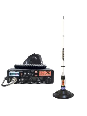 Kit Radio CB President Richard ASC 10M + CB-Antenne PNI ML70, Länge 70 cm, 26-30 MHz, 200 W