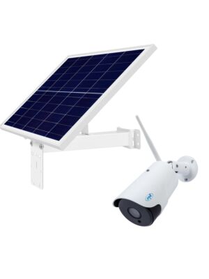 PNI IP52LR drahtlose Videoüberwachungskamera und PNI PSF6020A Photovoltaik-Solarpanel