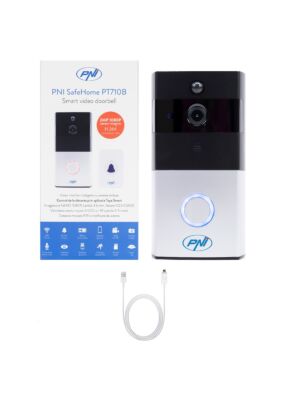 PNI SafeHome PT710B WiFi HD, P2P Smart Video Intercom Paket und USB 2.0 zu Micro USB 1m Kabel