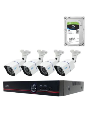 AHD PNI House PTZ1500 5MP Videoüberwachungskit-Paket – DVR und 4 externe Kameras und 1 TB HDD enthalten