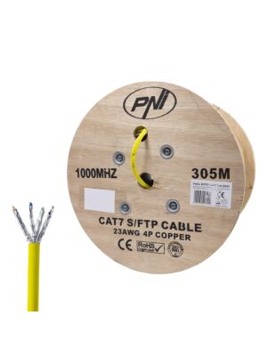 Kabel S/FTP CAT7 PNI SF07, 10 Gbit/s, 1000 MHz