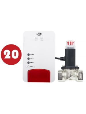 PNI Safe House Dual Gas 250-Kit mit Kohlenmonoxid (CO) -Sensor und Erdgas- und Magnetventil