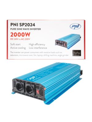 Spannungswandler PNI SP2024 24V Netzteil 230V Ausgang 2000W reine Sinuswelle