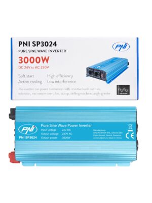 Spannungswandler PNI SP3024 24V Netzteil 230V Ausgang 3000W reine Sinuswelle