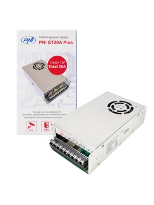 Schaltspannungsquelle PNI ST20A Plus 230V auf 12V 20A stabilisiert für Überwachungssysteme