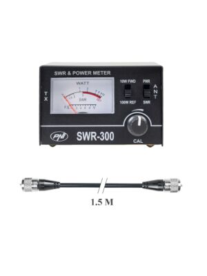 PNI SWR-300 PWR-SWR-Messgerät-Reflektometer-Paket zur SWR-Messung und PNI R150-Anschlusskabel
