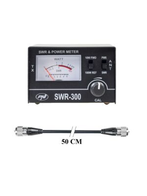 PNI SWR-300 PWR-SWR Meter Reflectometer Package, für SWR-Messungen und PNI R50 Anschlusskabel