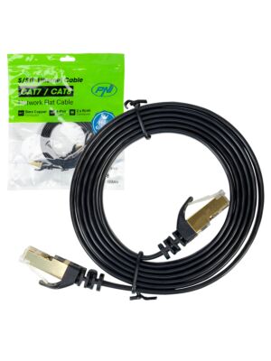 Flaches Netzwerkkabel CAT7 schwarz