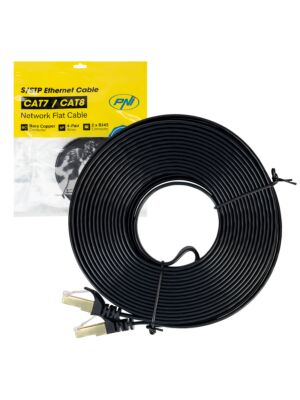 Flaches Netzwerkkabel CAT7 schwarz