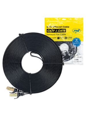 Flaches Netzwerkkabel CAT7 schwarz