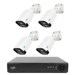 NVR PNI House IP716 Videoüberwachungspaket und 4 PNI IP125 Kameras mit IP, 5MP