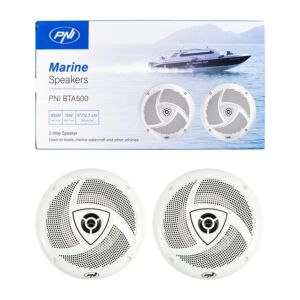 Koaxiallautsprecher für Boote PNI BTA500, 100 W, 12,7 cm, 2er-Set
