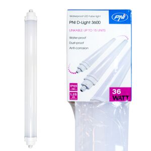 PNI D-Light 3600 LED Langfeldleuchte, 36W, 6500k, IP65 wasserdicht, mit Wasser-, Staub- und Korrosionsschutz, für 
