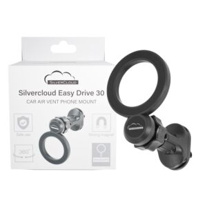 Magnethalterung Silvercloud Easy Drive 30 Typ Magsafe für Mobiltelefone, Befestigung im Lüftungsgitter