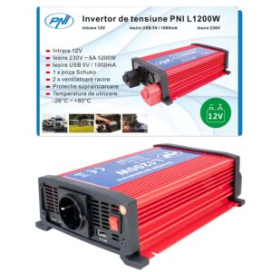 PNI L1200W 12V Netzteil Wechselrichter