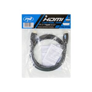 HDMI-Kabel PNI H150 High-Speed 1,4 V, steckbar, Ethernet, vergoldet, 1,5 m