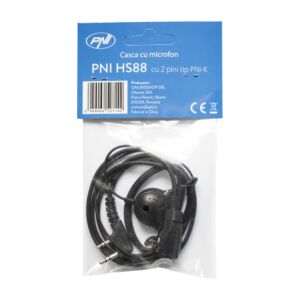 Kopfhörer mit PNI HS88-Mikrofon mit 2-poligem PNI-K-Stecker